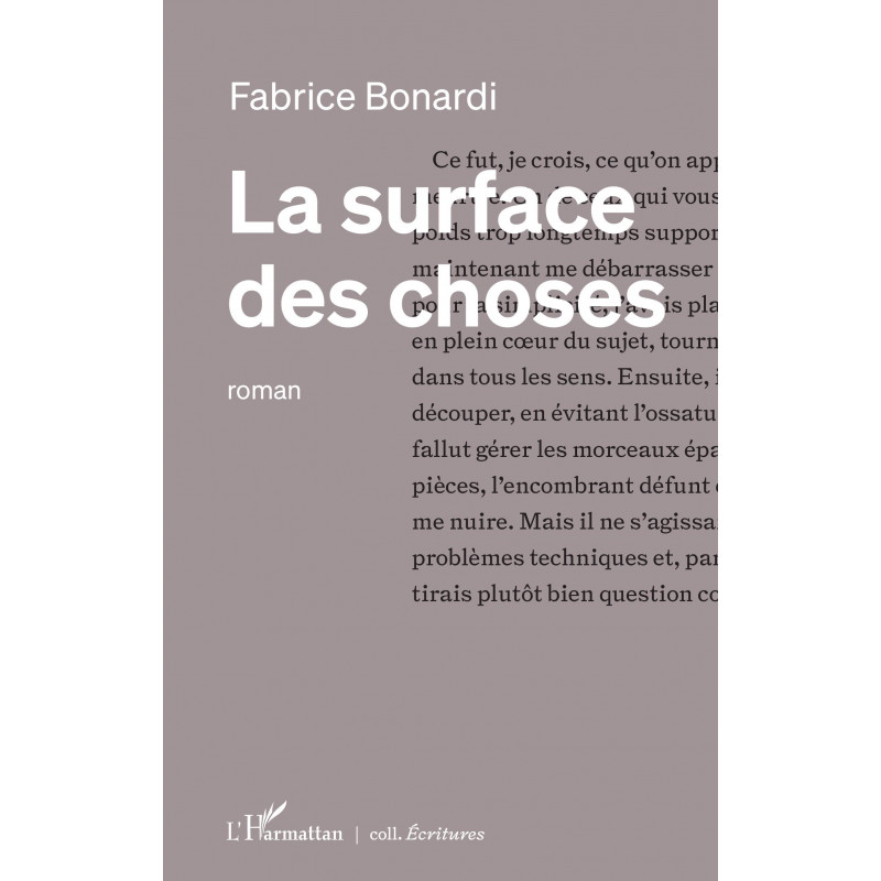 La surface des choses de Bonardi Fabrice