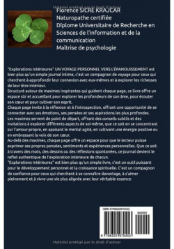 LIVRE JOURNAL EXPLORATIONS INTERIEURES de Florence SICRE KRAJCAR